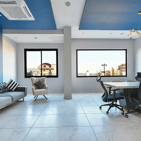 Apartment Faralya Cozy With Sea View In Quiet Payallar, Shuttle And Full Facilities